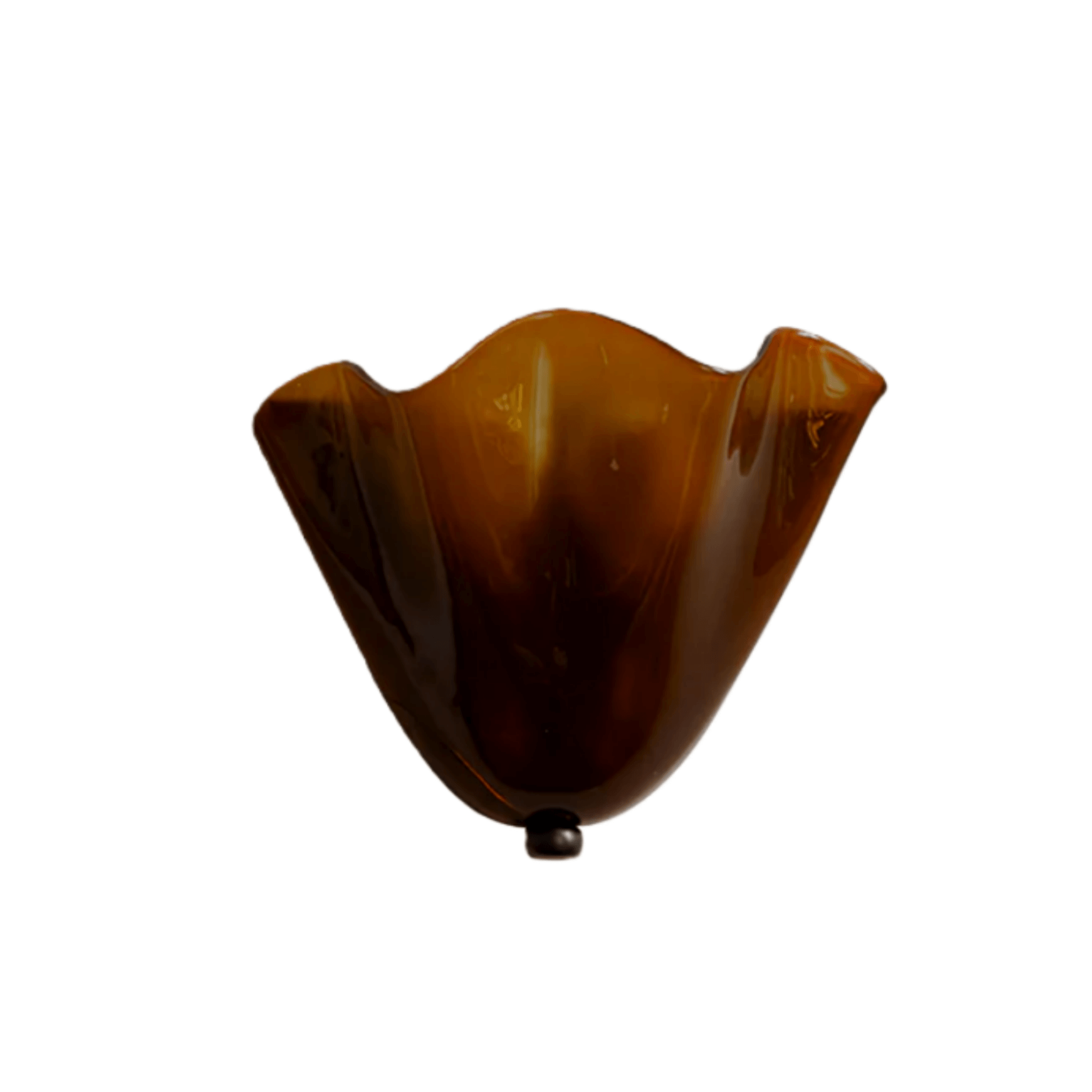 Organic Sculptural Wall Light — Petal-Form Earthy Tone for Bedroom